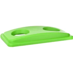 Alpine Polypropylene Can And Bottle Recycling Lid For 23-Gallon Trash Can, Lime Green, 3/Pack (4778-3-LGRN-3)