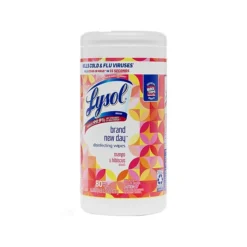 Lysol Brand New Day Disinfecting Wipes, Mango & Hibiscus Scent, 80 Wipes/Canister (001920097181)