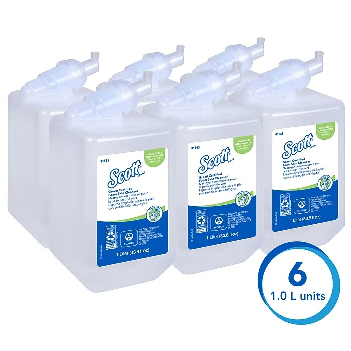 Scott Foaming Soap, 33.8 Fl. Oz., 6/Carton (91565) - Image 3