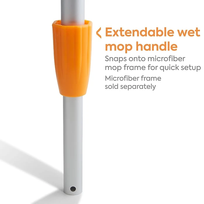 Coastwide Professional™ 35"-60" Aluminum Wet Mop Extendable Handle, Microfiber Head (CW58015) - Image 3