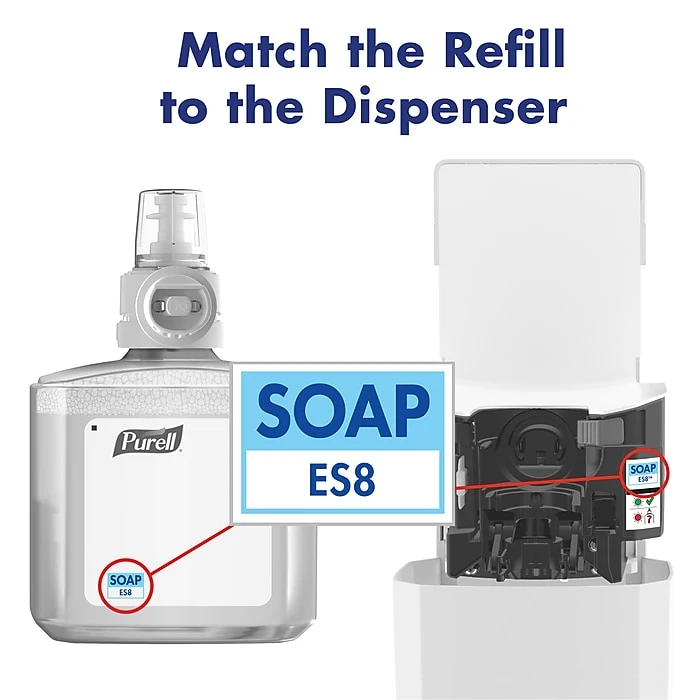 Purell ES8 Automatic Soap Dispenser, White (7730-01) - Image 7