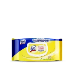 Lysol Disinfecting Wipes, Lemon & Lime Blossom Scent, 80 Wipes/Flat Pack (1920099716)