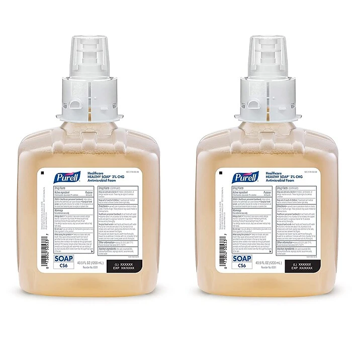 PURELL Healthcare Healthy Soap Refill For CS6 Dispenser, 2/Carton (6581-02)
