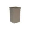 Rubbermaid Rubbermiad Rigid Waste Receptacles, 50 Gallon, Beige, 19 1/2"W X 19 1/2"D X 34 1/4"H