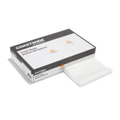 Coastwide Professional™ 40-45 Gal. Trash Bags, Low Density, 1 Mil, Clear, 100/Carton (CW17967)