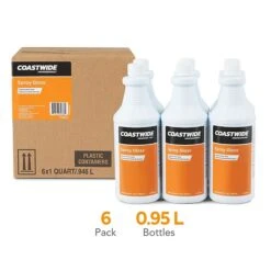 Coastwide Professional Floor Finish And Sealer Spray Gloss, 0.95L, 6/CT (CW585032-A)