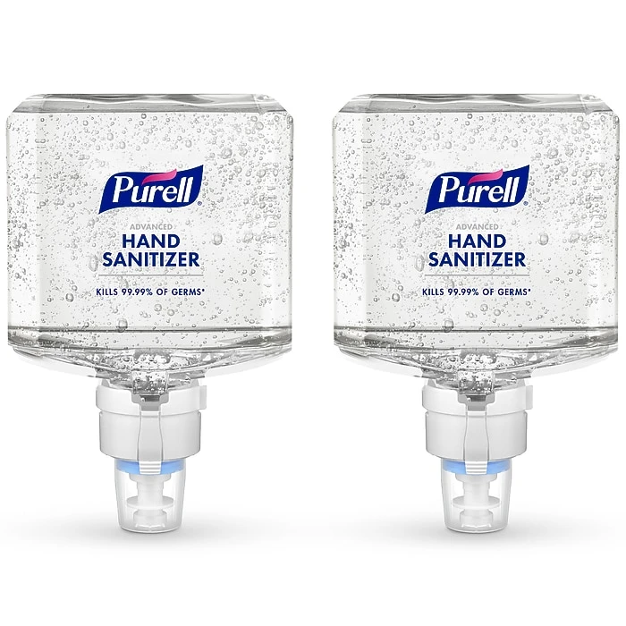 PURELL Advanced Hand Sanitizer Gel Refill For PURELL ES8 Automatic Dispenser, 1200 ML, 2/Carton (7763-02)