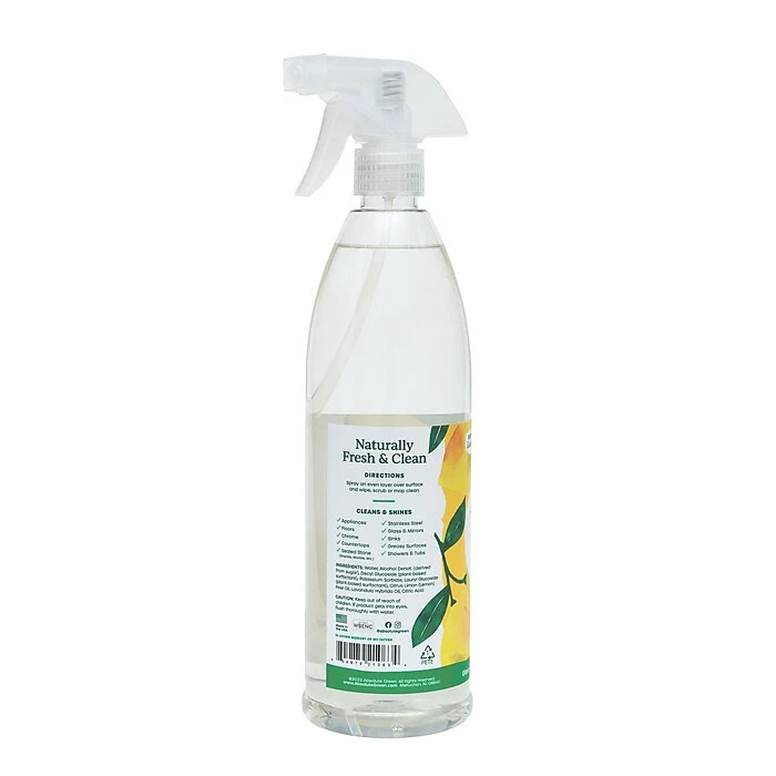 Absolute Green Natural Multipurpose Cleaner, Lemon, 6/Carton (AG2-ST-6) - Image 2
