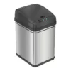 ITouchless Stainless Steel Sensor Trash Can With Locking Lid And AbsorbX Odor Control, Silver, 8 Gal. (DZT08PL)