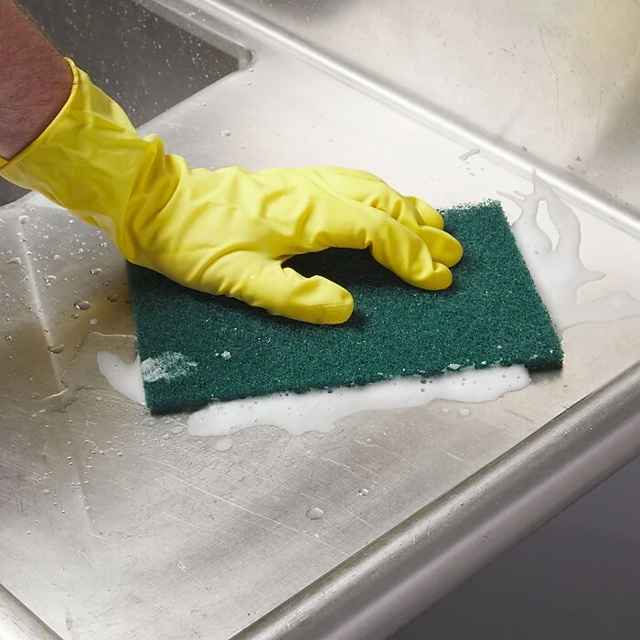 Coastwide Professional™ Heavy Duty Scouring Pad, Green, 12/Pack (CW56790) - Image 3