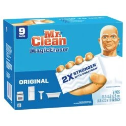 Mr. Clean Magic Eraser Original, Cleaning Pads With Durafoam, 9 Count (69516)