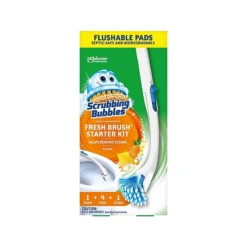 Scrubbing Bubbles Fresh Brush Toilet Cleaning System Starter Kit, Citrus Scent (301822)