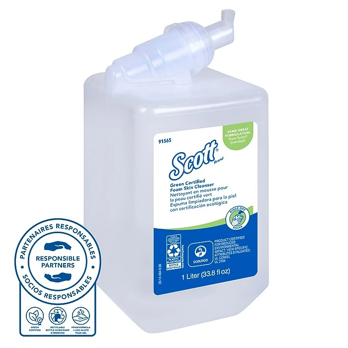 Scott Foaming Soap, 33.8 Fl. Oz., 6/Carton (91565) - Image 4