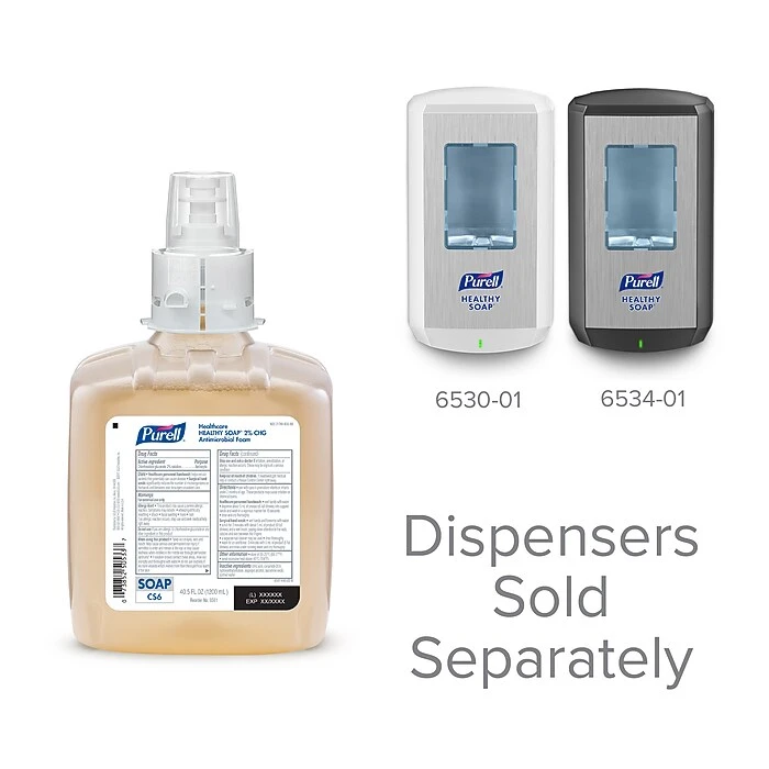 PURELL Healthcare Healthy Soap Refill For CS6 Dispenser, 2/Carton (6581-02) - Image 6