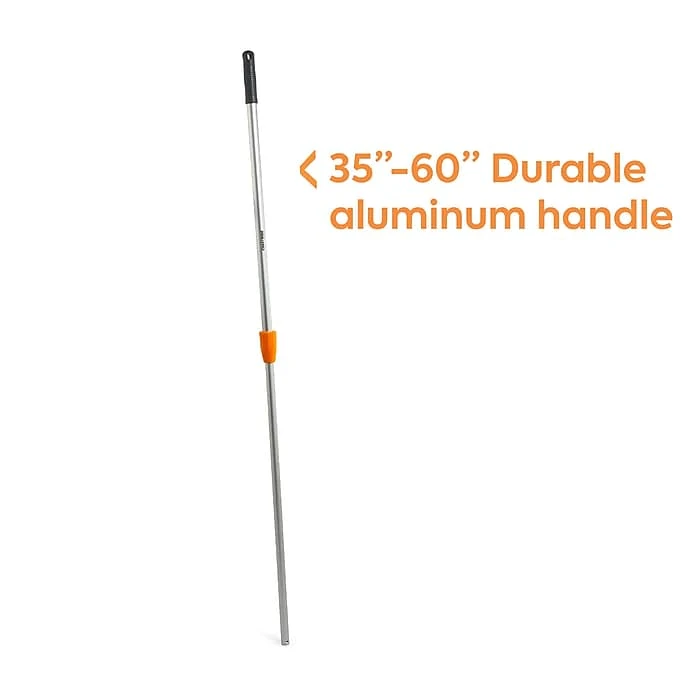 Coastwide Professional™ 35"-60" Aluminum Wet Mop Extendable Handle, Microfiber Head (CW58015) - Image 2