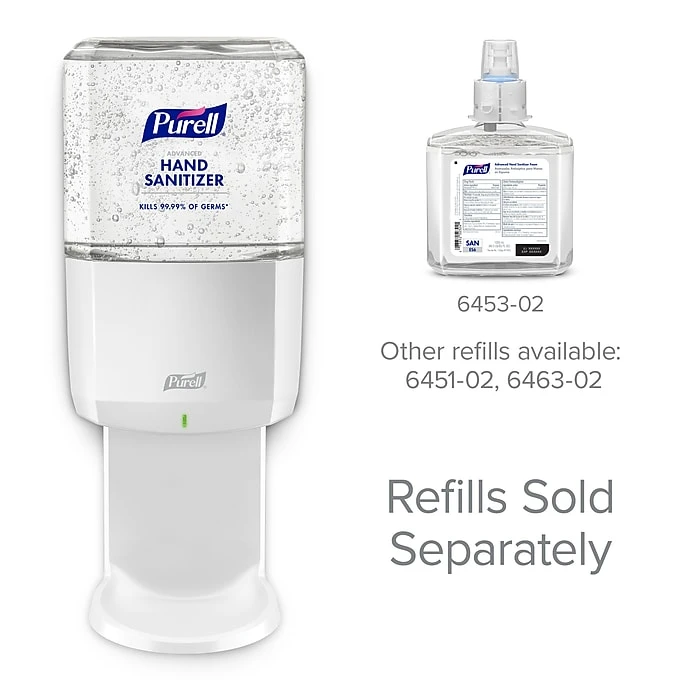 PURELL ES6 Automatic Wall Mounted Hand Sanitizer Dispenser, White (6420-01) - Image 5