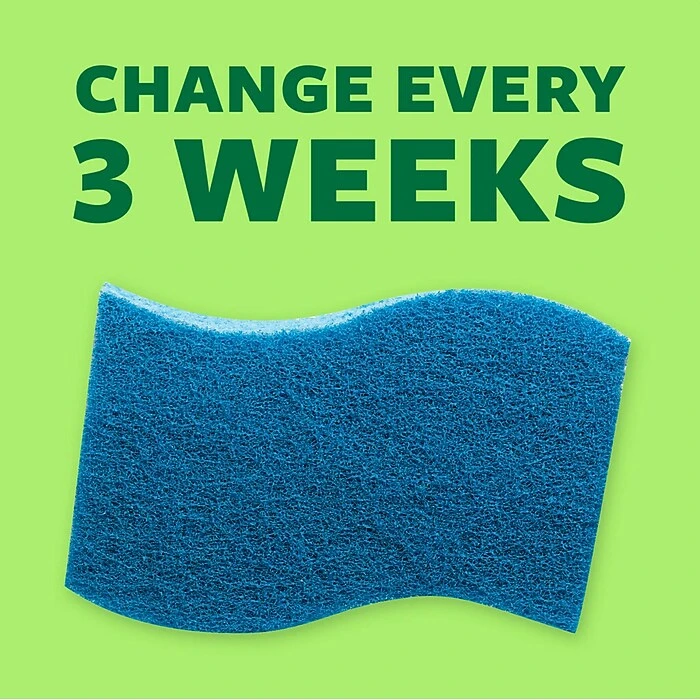 Scotch-Brite® Non-Scratch Scrub Sponge, Blue, 6/Pack (526-5) - Image 9