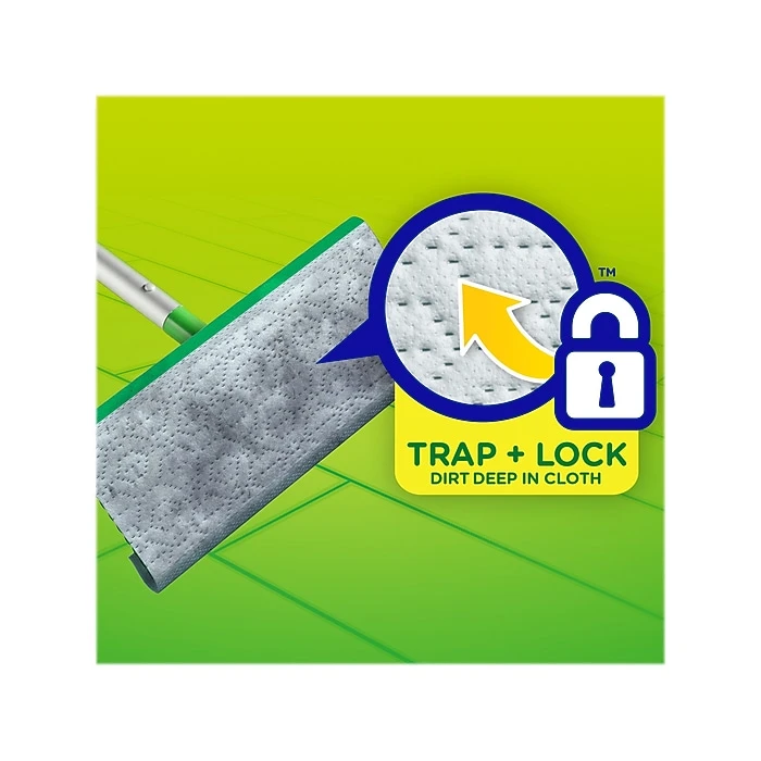 Swiffer Sweeper TRAP + LOCK Wet Mop Cloth, Lavender, 24/Pack (15846) - Image 3
