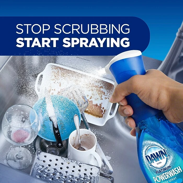 Dawn Ultra Platinum Powerwash Liquid Dish Soap Spray, Fresh, 16 Oz. (52364) - Image 3