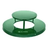 Alpine Metal Outdoor Rain Bonnet Lid For 38-Gallon Waste Receptacle, Green (479-38-A-GRN)