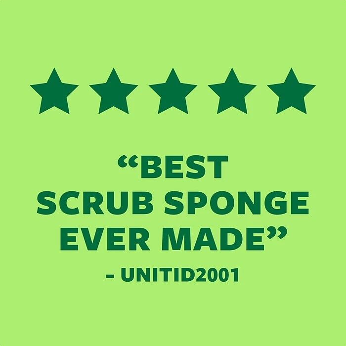 Scotch-Brite® Non-Scratch Scrub Sponge, Blue, 6/Pack (526-5) - Image 8