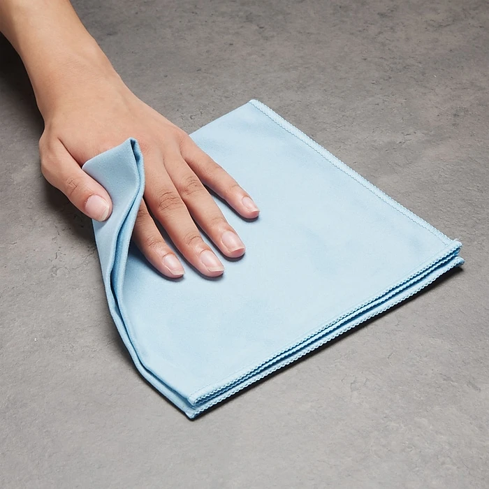 Coastwide Professional™ Microfiber Wipers, Blue Suede, 12/Pack (CW52880) - Image 3