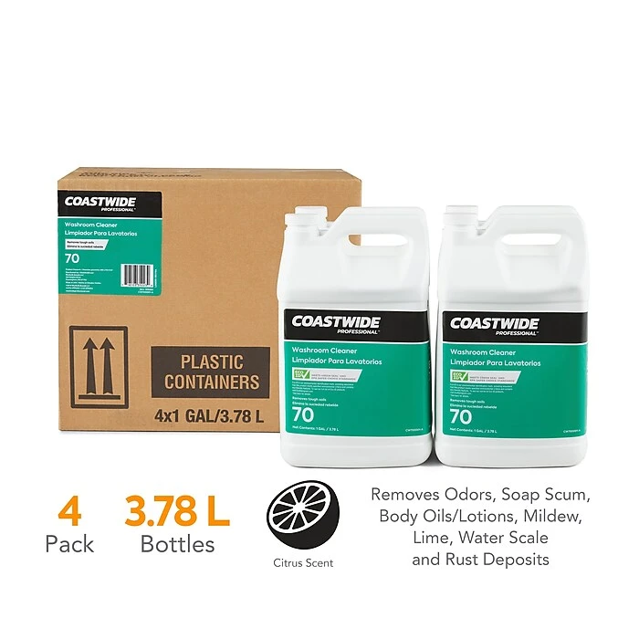 Coastwide Professional Washroom Cleaner 70, 3.78L, 4/CT (CW700001-A)
