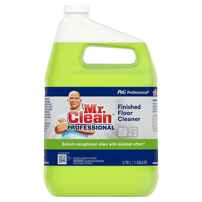 Mr. Clean Professional Liquid Concentrate Finished Floor Cleaner, Lemon Scent, 1 Gallon, 3/Carton (02621) - Image 2
