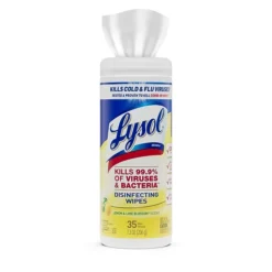 Lysol Disinfecting Wipes, Lemon And Lime Blossom, 35 Wipes/Canister, (81145)