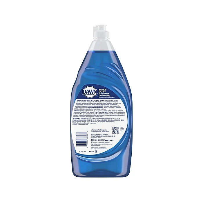 Dawn Professional Heavy Duty Liquid Dish Soap, Original Scent, 38 Fl.oz. (3077208727) - Image 2