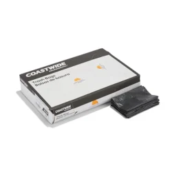 Coastwide Professional™ 20-30 Gal. Trash Bags, Low Density, 0.45 Mil, Black, 250/Carton (CW18182)