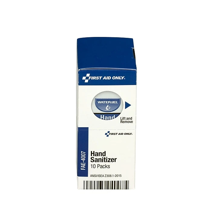 First Aid Only Antiseptic Hand Sanitizer Packets, 10/Box (FAE-4007) - Image 2