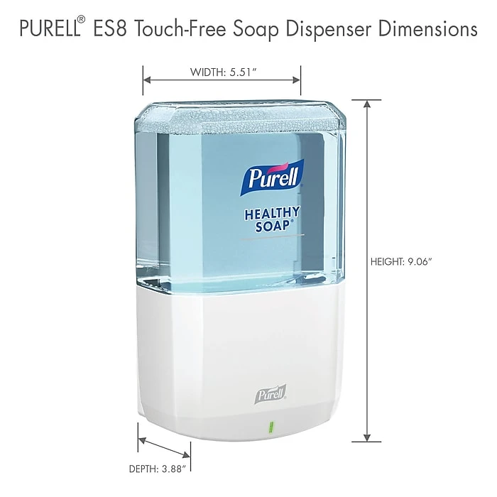 Purell ES8 Automatic Soap Dispenser, White (7730-01) - Image 6