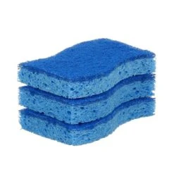 Scotch-Brite® Non-Scratch Scrub Sponge, Blue, 3/Pack (MP-3-8-D)