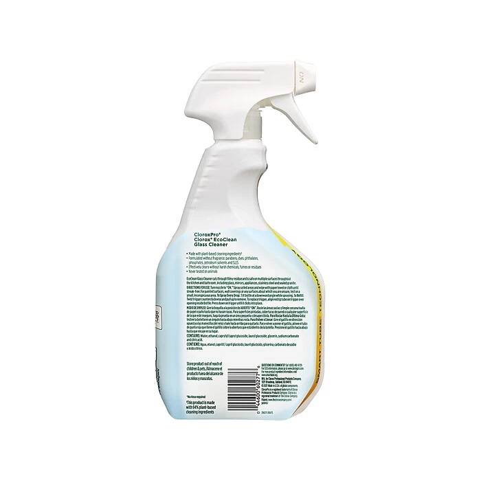 Clorox EcoClean Glass Cleaner, Lemon Citrus Scent, 32 Oz. (60277) - Image 2