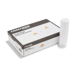 Coastwide Professional™ 40-45 Gal. Trash Bags, High Density, 16 Mic, Natural, 25 Bags/Roll, 10 Rolls (CW18204)