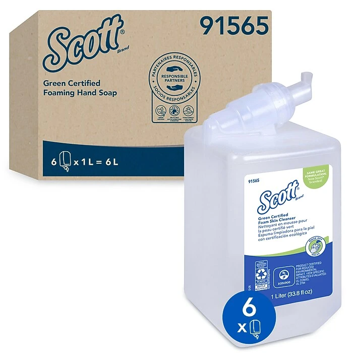Scott Foaming Soap, 33.8 Fl. Oz., 6/Carton (91565) - Image 2