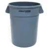 Coastwide Professional™ Plastic Trash Can With No Lid, Gray, 32 Gal. (CW50716)