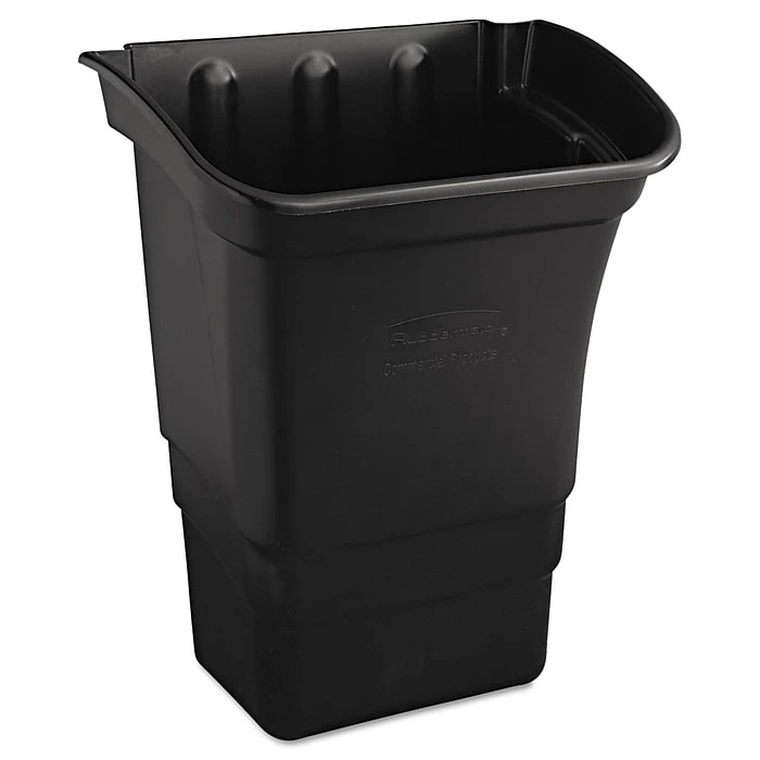 Rubbermaid® Commercial Refuse Bin, Black, 8 Gal, 2/Pack - Image 2