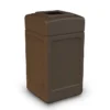 Commercial Zone Products® PolyTec Series 42gal Square Trash Can, Brown (732137)