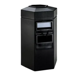 Commercial Zone Products® Islander Series Bermuda 1 Waste Container And Windshield Service Center, Black (755301)