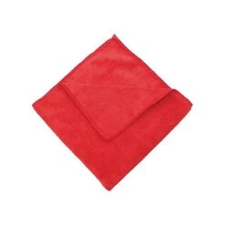 Zwipes 16 X 16" Microfiber Cleaning Towel, Red, Package Of 12 (H1-726)
