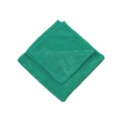 Zwipes 16 X 16" Microfiber Cleaning Towel, Green, Package Of 12 (H1-727)