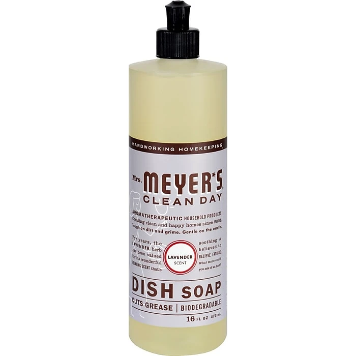 Mrs. Meyer's Liquid Dish Soap, Lavender, 16 Oz. (347634)
