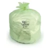 BioTuf Compostable Trash Bags, 23 Gallon, 1 Mil, Green, 25 Bags/Roll, 5 Rolls
