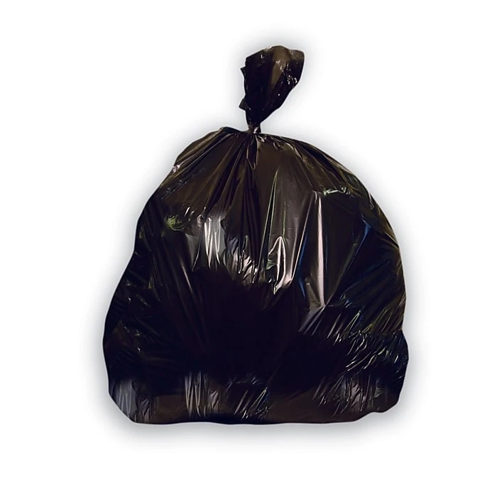 Heritage 40-45 Gallon Trash Bags, Low Density, 4 Mil, Black, 50 CT (H8046GK)