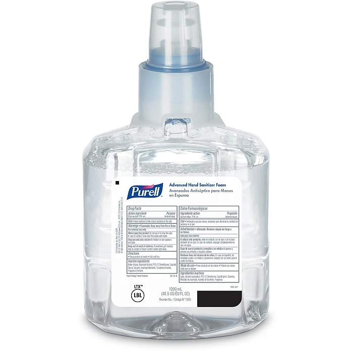 Purell Advanced Foaming Hand Sanitizer Refill For LTX-12 Touch-Free Dispenser, 1200 ML., 2/CT (1905-02) - Image 2