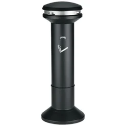 Rubbermaid Infinity Stainless Steel Ash Urn, Black, 6.7 Gal. (FG9W3400BLA)
