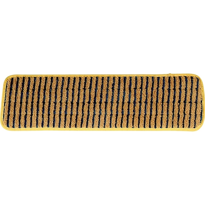 Rubbermaid Hygen 18" Microfiber Super Scubber Wet Pad, Yellow, 6/Count (FGQ81000YL00)