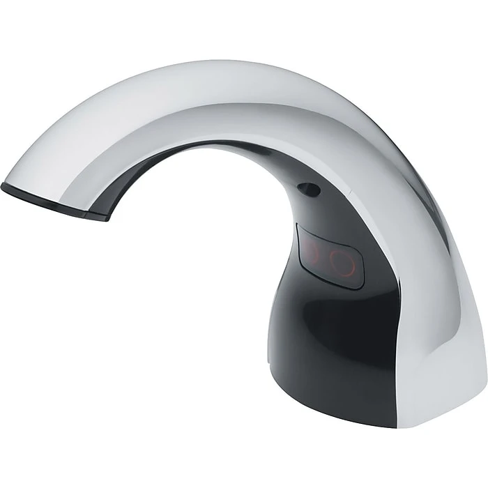 GOJO CXi Touch-Free Counter-Mount Soap Dispenser, Chrome, 15 1/8"H X 5 1/4"W With A 5 2/3" Spout